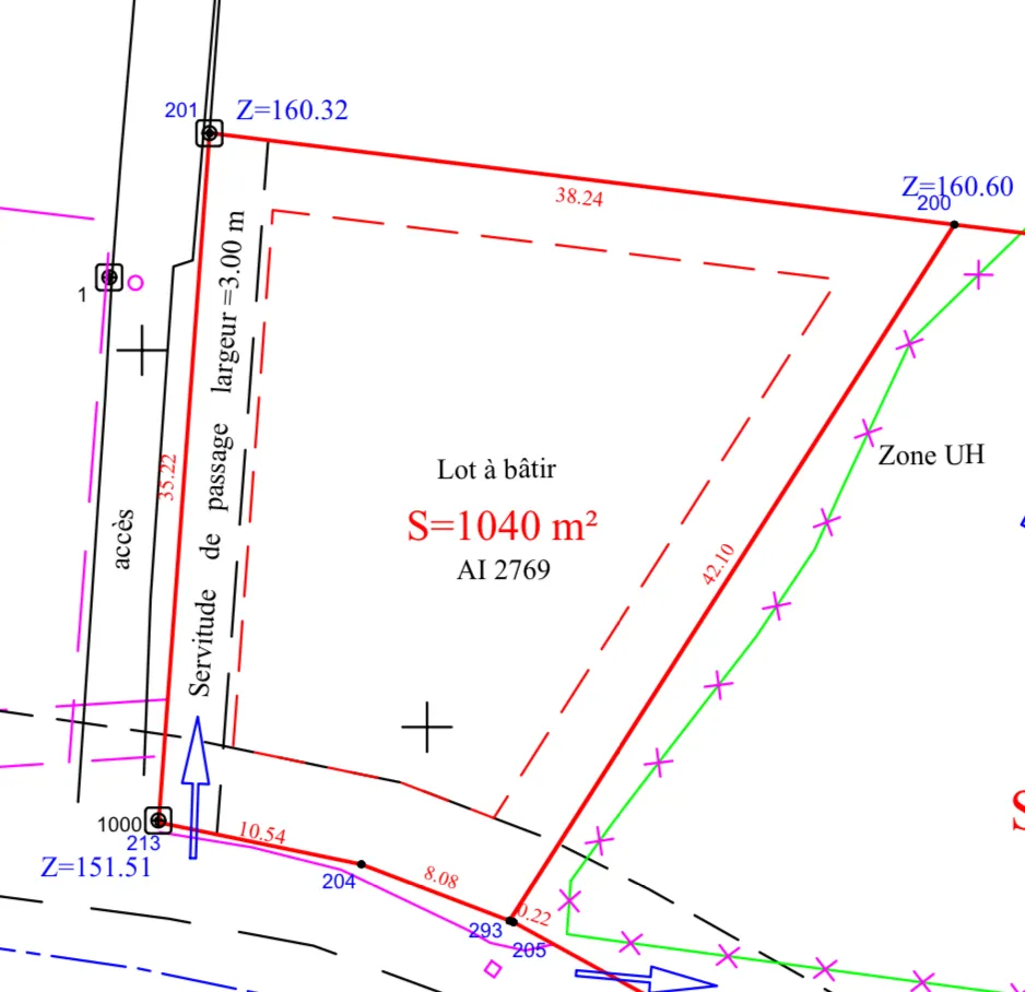 Terrain nu de 1 040 m² – Croix Rivail, Le Lamentin